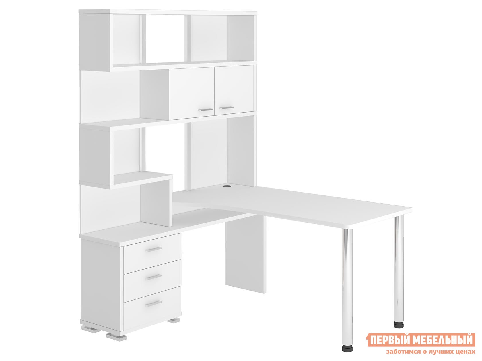 Компьютерный стол  СР-420 Белый, 1300 мм, Левая, Цвет