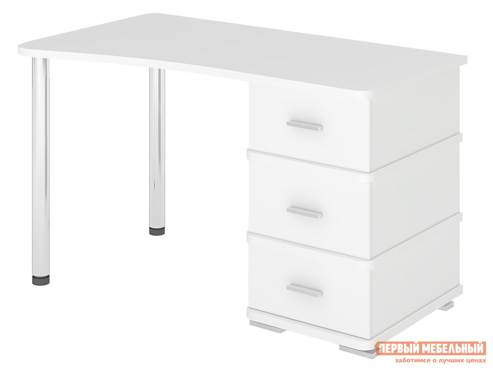 Компьютерный стол  СД-35 Белый, Левая