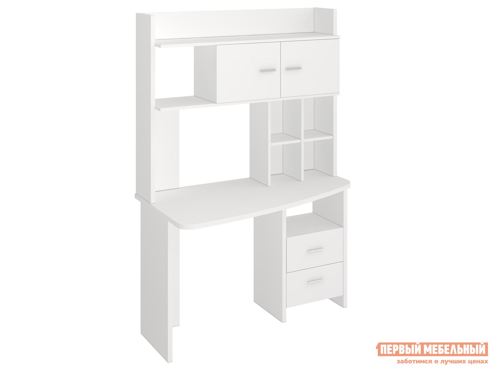 Компьютерный стол  СКЛ-Крл120+НКЛХ-120 Белый, Левая