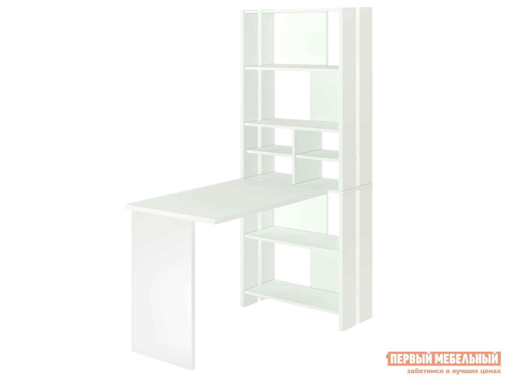 Компьютерный стол  СТЛ-ОВХ+Столешница100/120Прям Белый, 1200 мм, Без тумбы