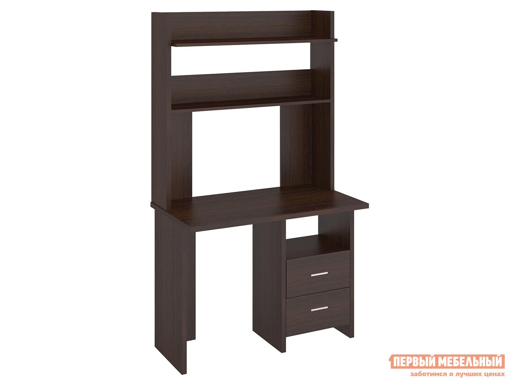 Компьютерный стол  СКЛ-Прям100+НКЛХ-100 Венге, С тумбой