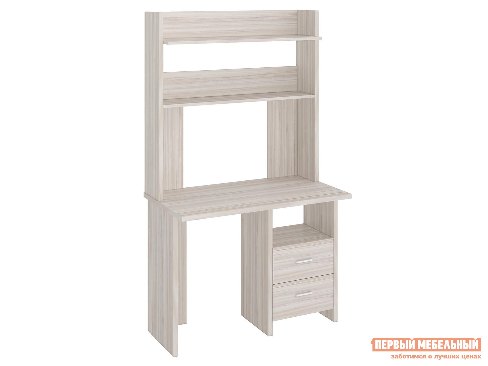 Компьютерный стол  СКЛ-Прям100+НКЛХ-100 Карамель, С тумбой