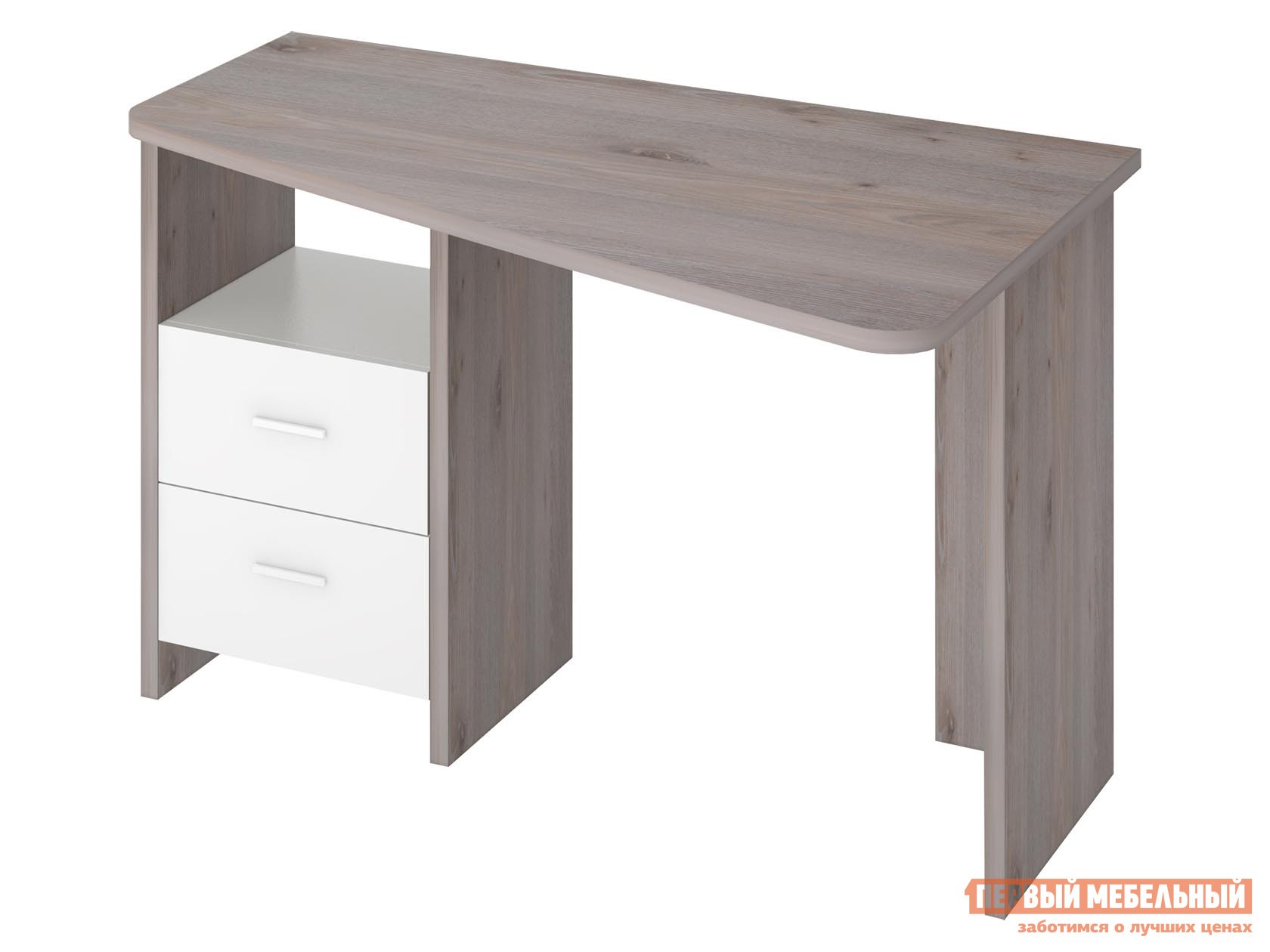 Компьютерный стол  Трап120 Нельсон / Белый, Правая