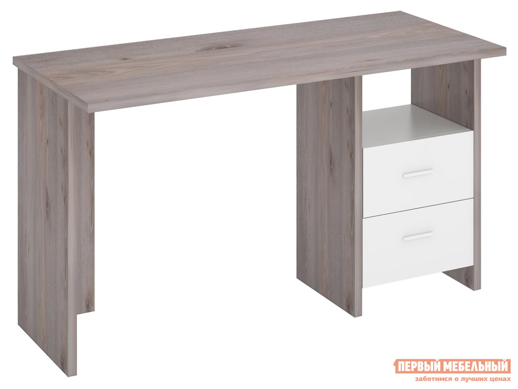 Компьютерный стол  Парсиваль Т Нельсон / Белый, 1300 мм