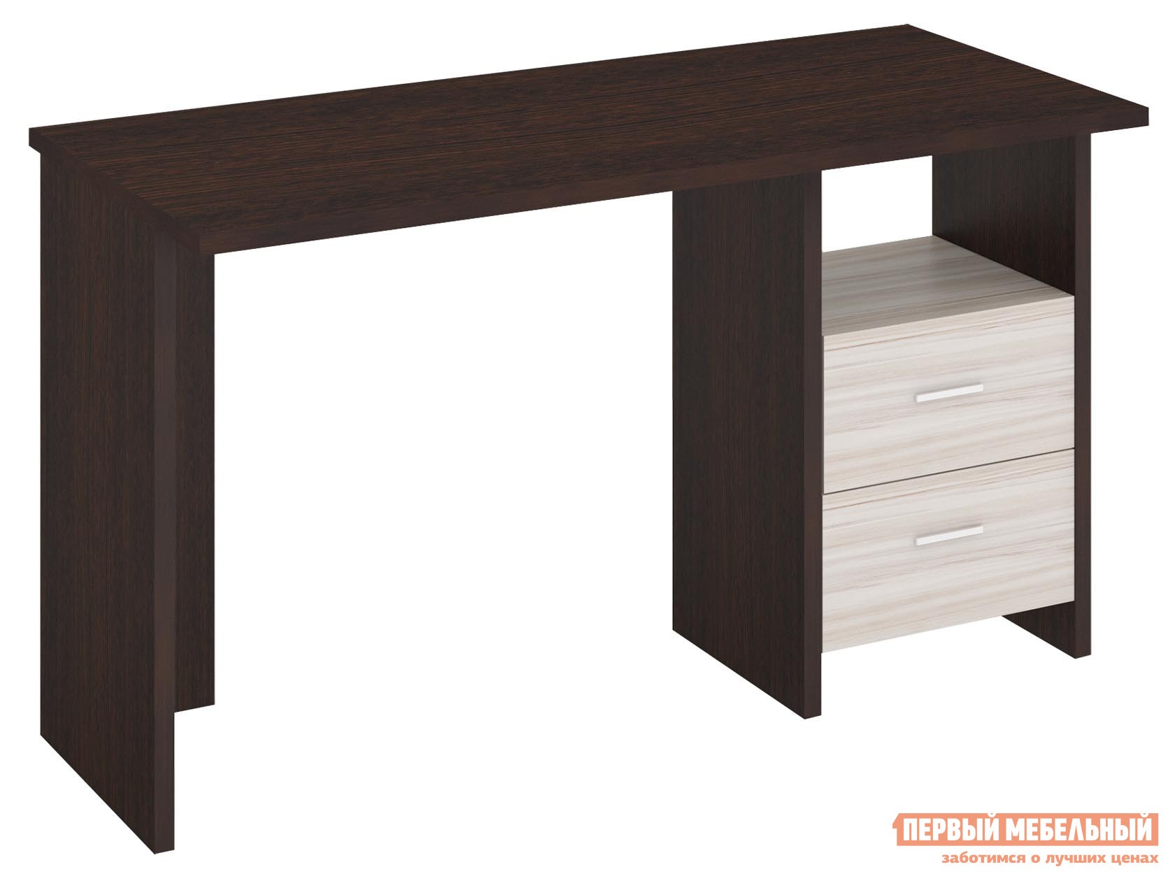 Компьютерный стол  Парсиваль Т Венге / Карамель, 1300 мм