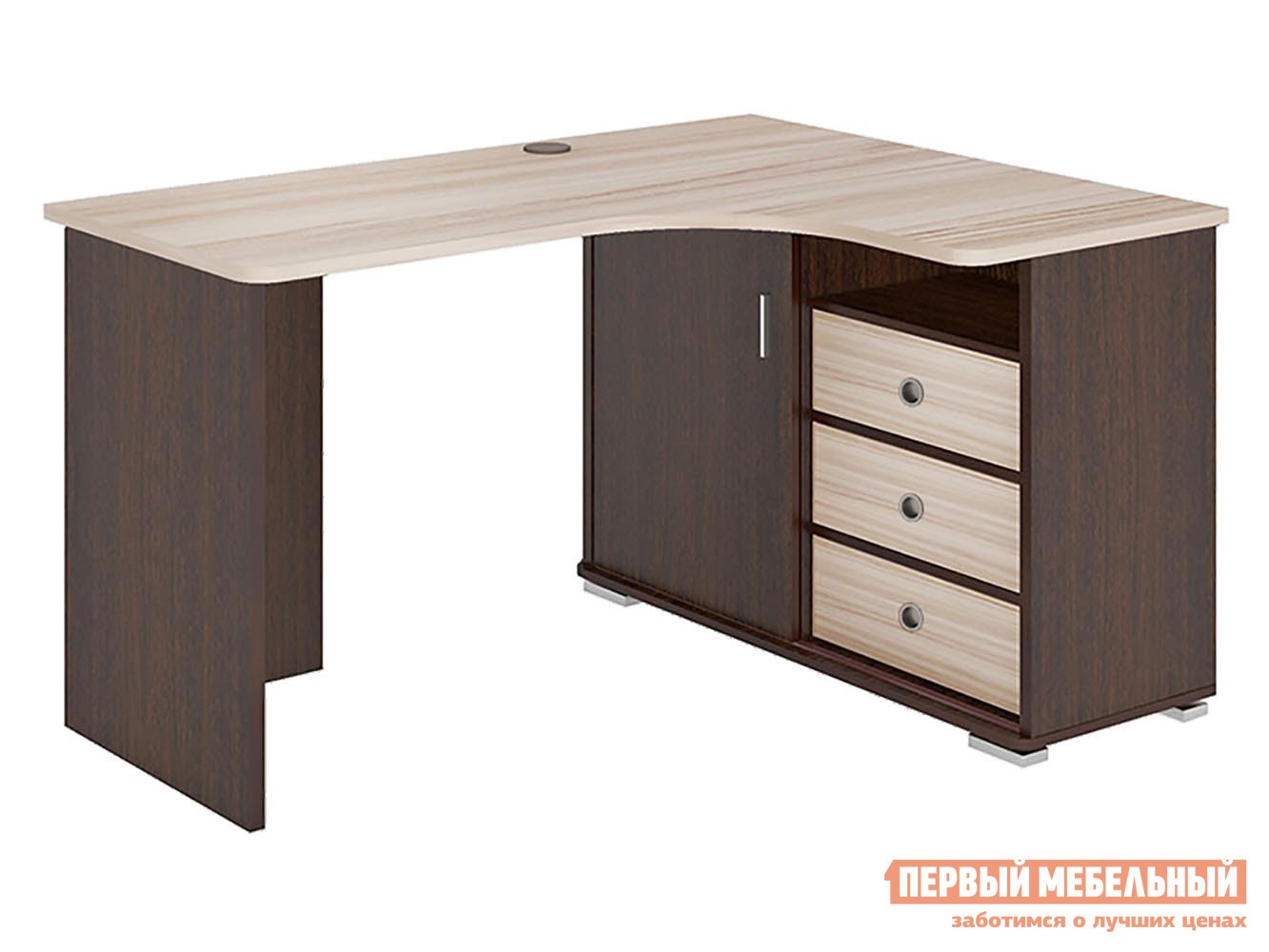Компьютерный стол  СР-145С / СР-165С Венге / Карамель, 1600 мм, Правая