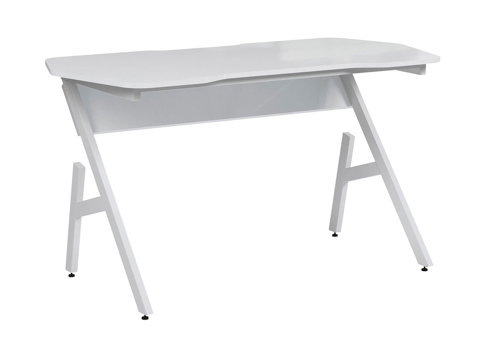 Компьютерный стол  Орландо Белый / Белый глянец