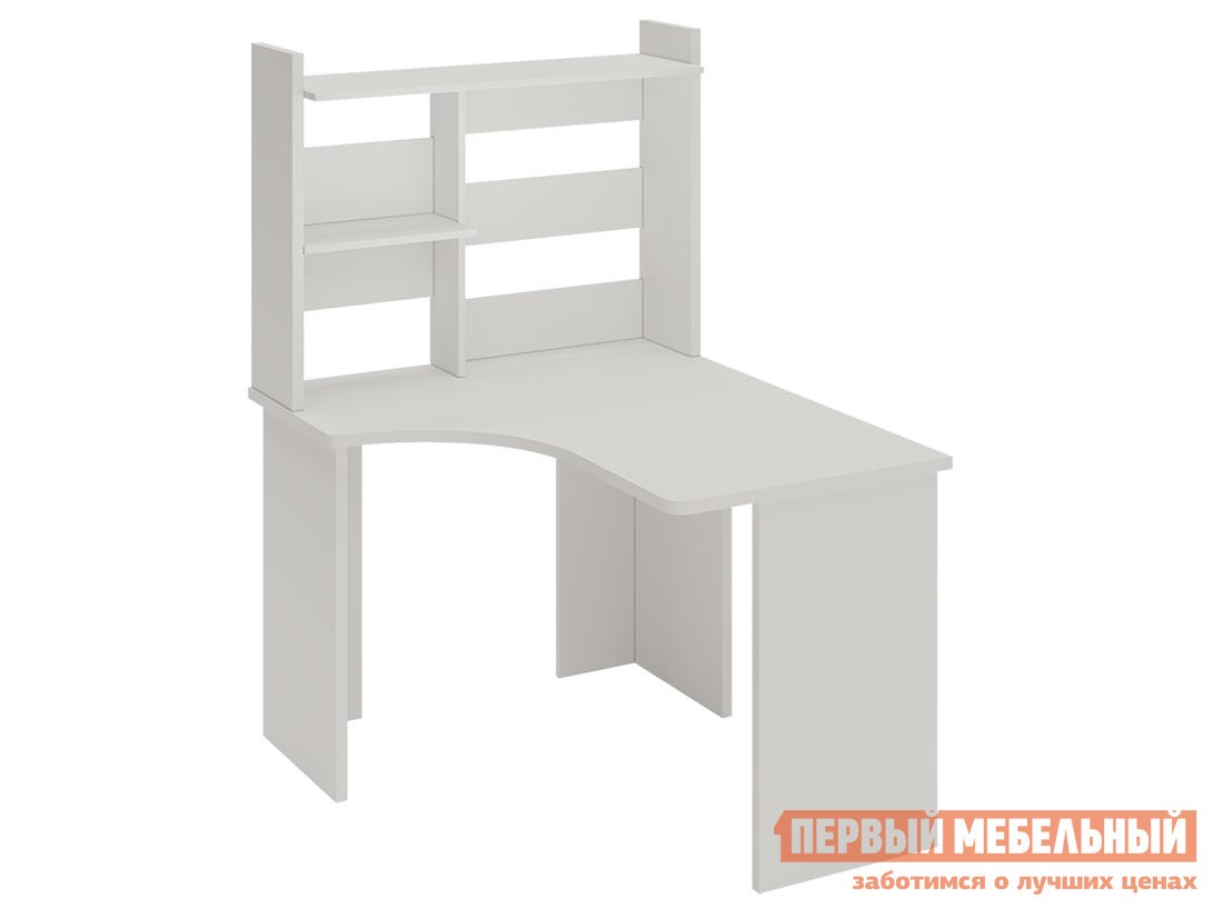 Компьютерный стол  СКЛ-Угл120+НКЛ-100 Белый, Без тумбы, Левая