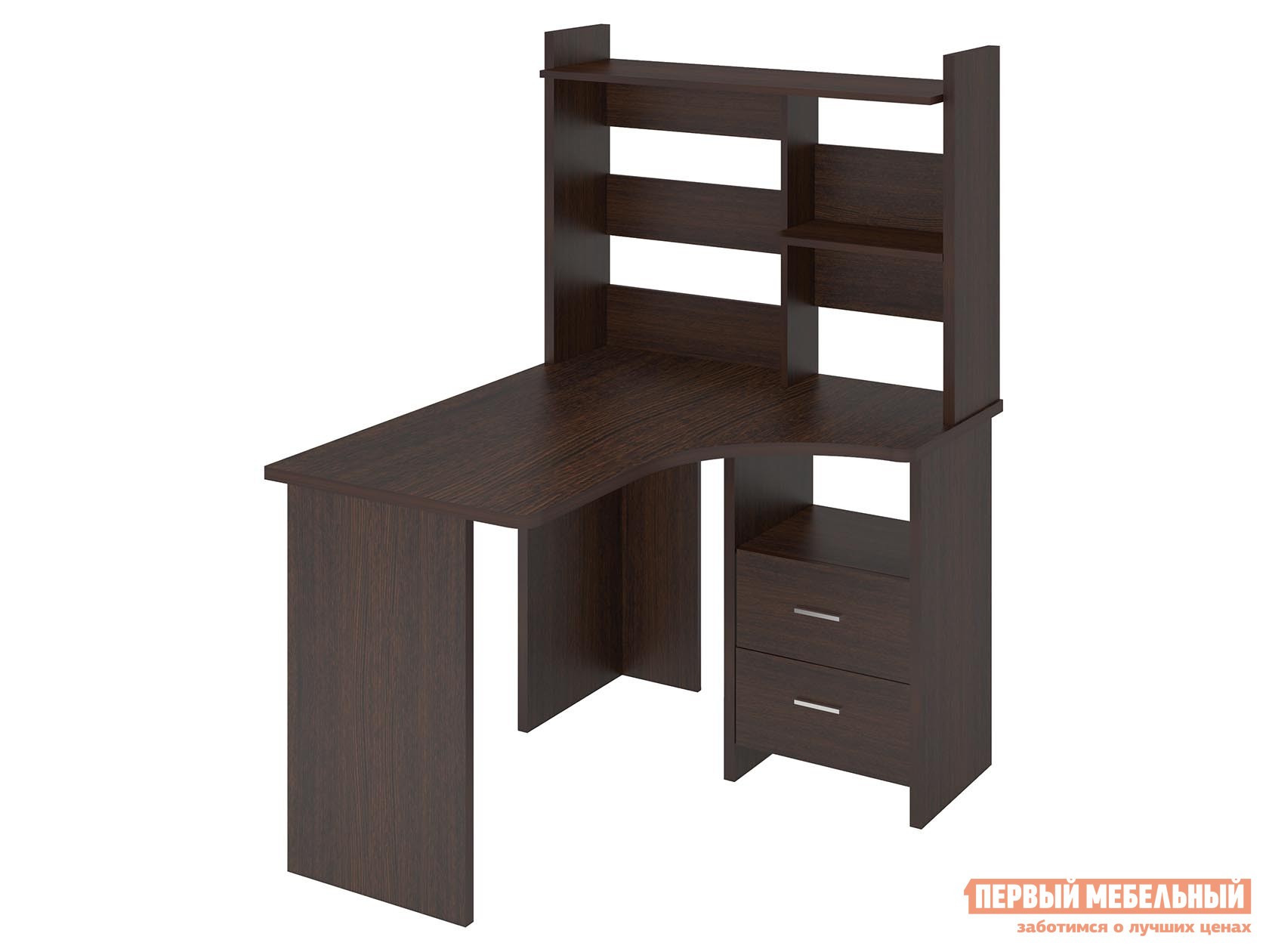 Компьютерный стол  СКЛ-Угл120+НКЛ-100 Венге, С тумбой, Правая