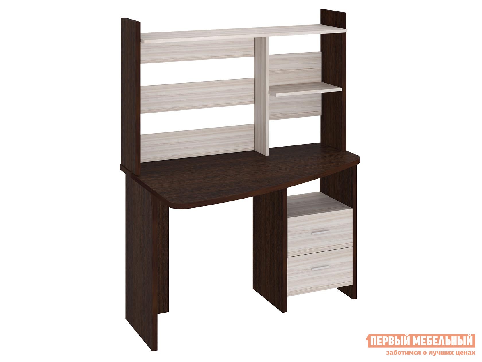 Компьютерный стол  СКЛ-Крл120+НКЛ-120 Венге / Карамель, Левая