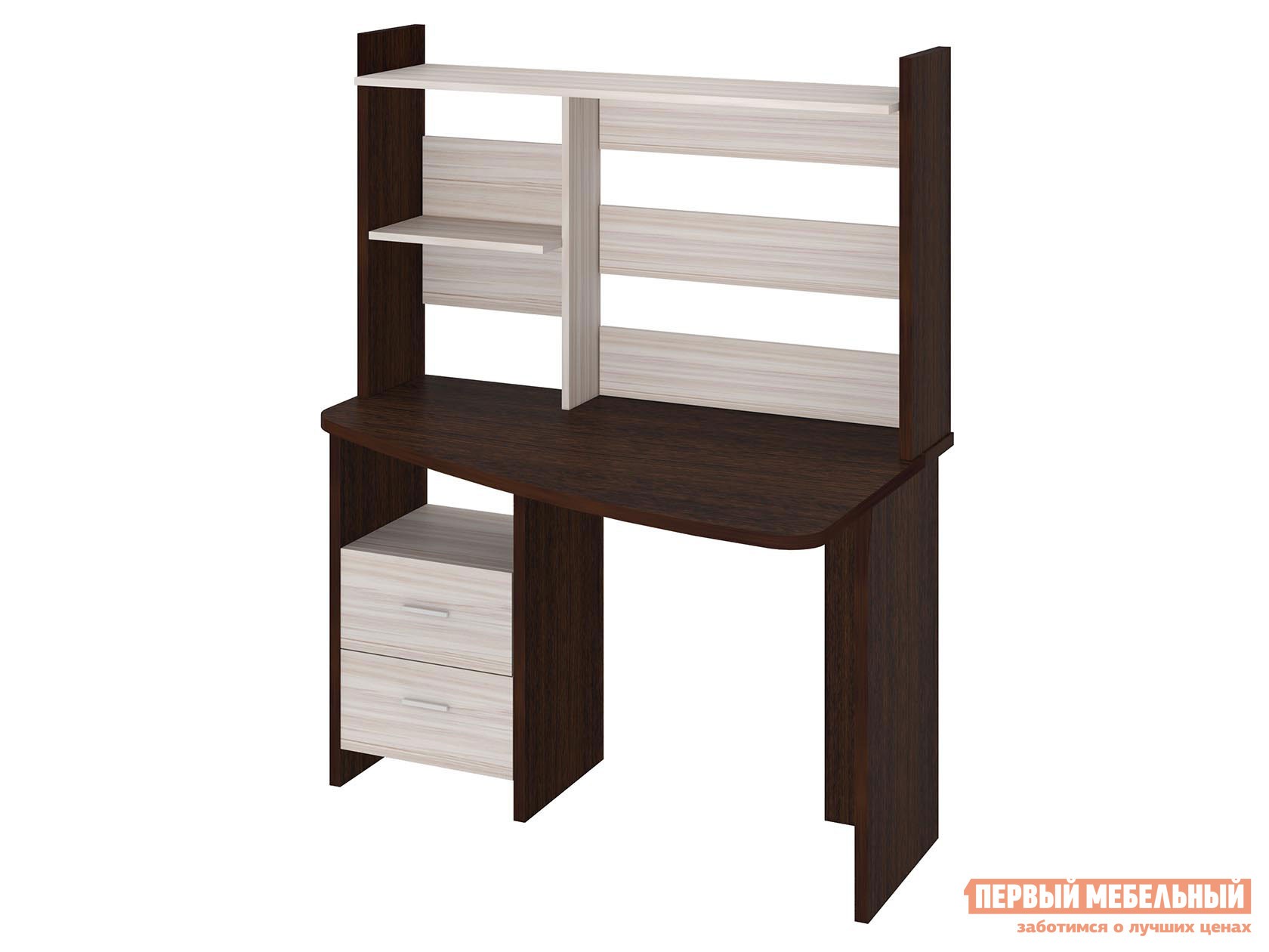 Компьютерный стол  СКЛ-Крл120+НКЛ-120 Венге / Карамель, Правая