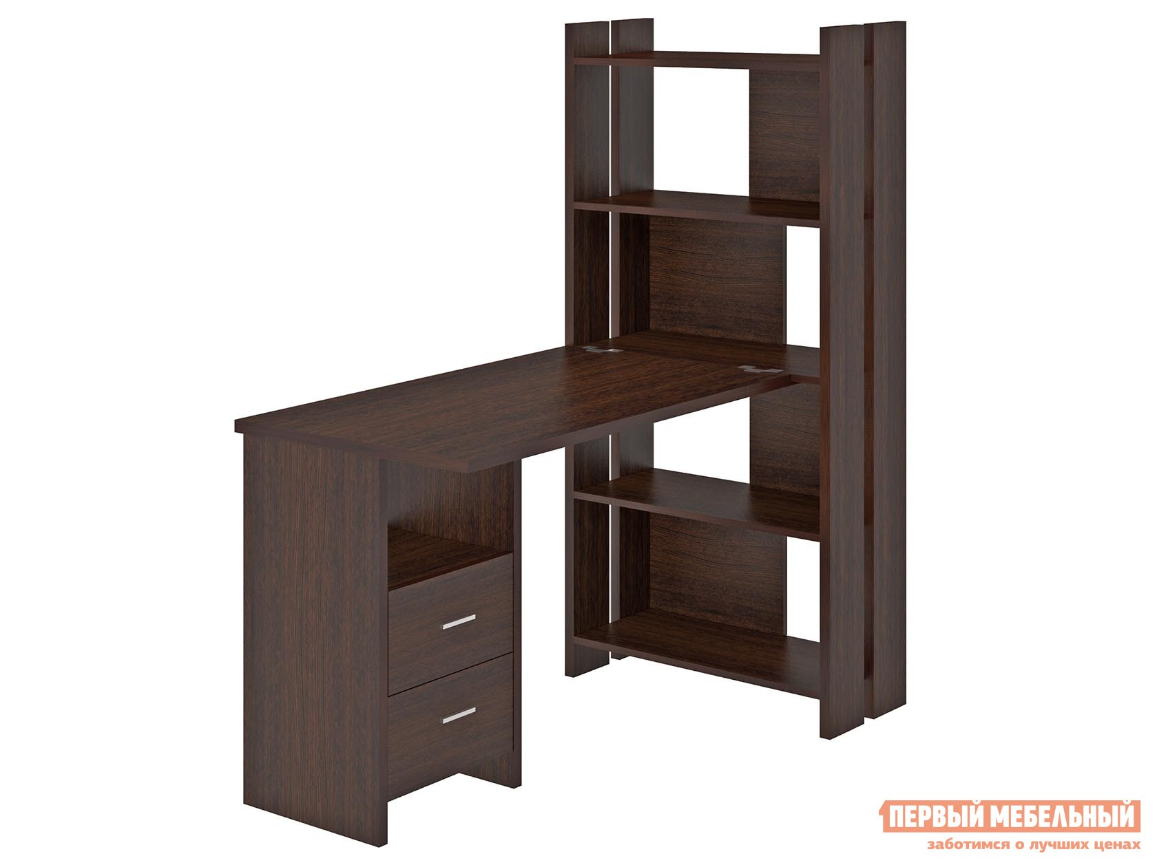 Компьютерный стол  СТЛ-ОВ+Столешница100/120Прям Венге, 1200 мм, С тумбой