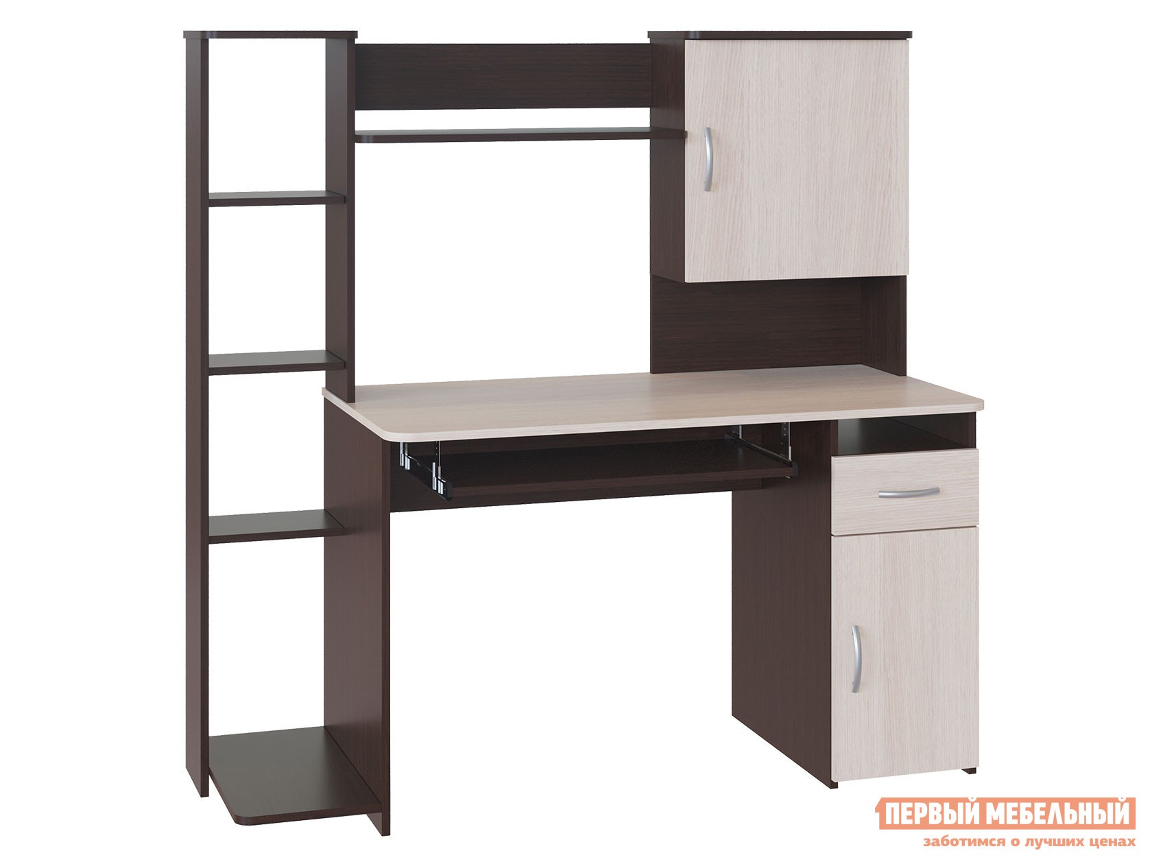 Компьютерный стол  КСТ-11.1 Венге / Беленый дуб