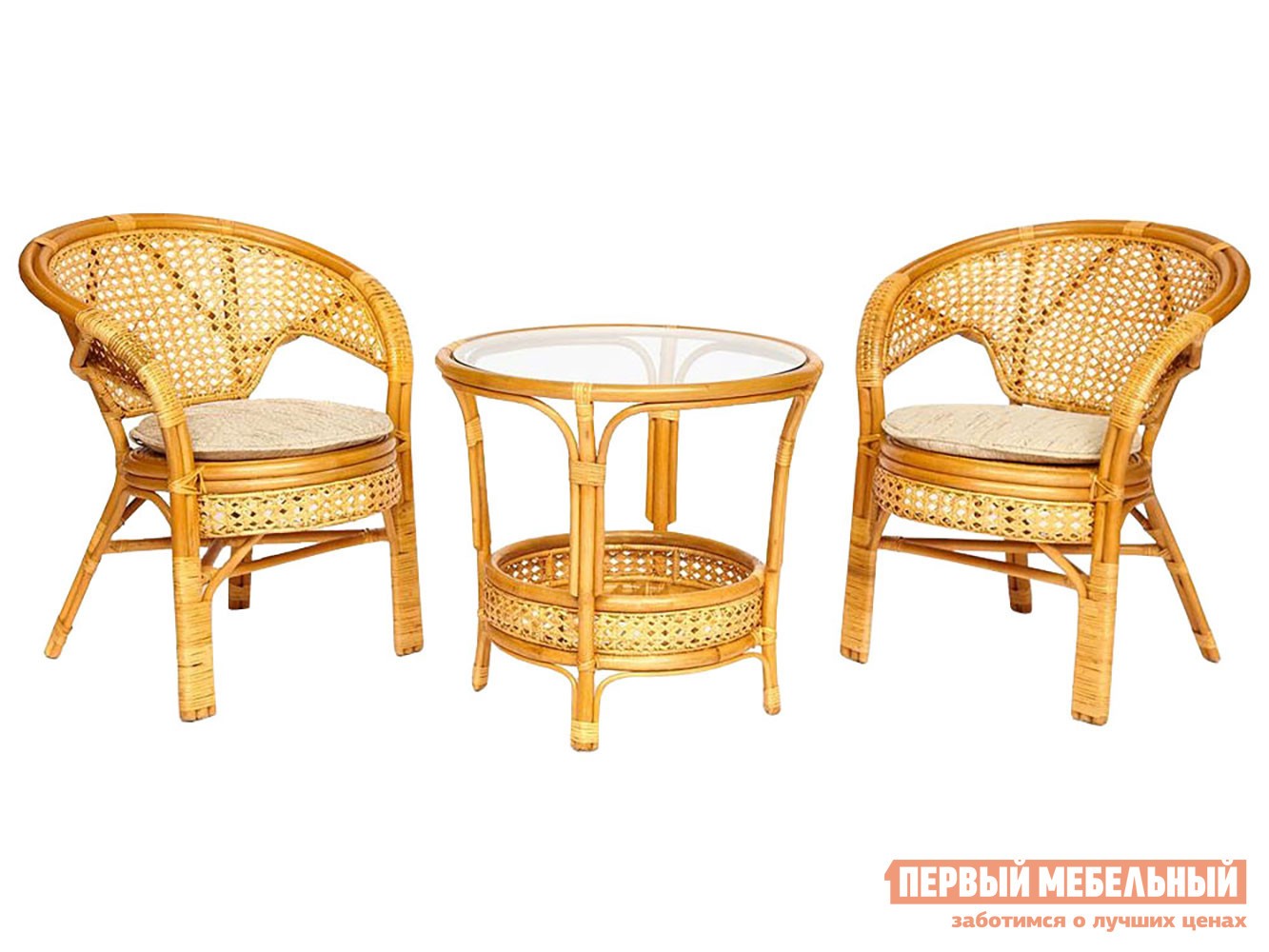 Комплект плетеной мебели  Пеланги Мед, ротанг