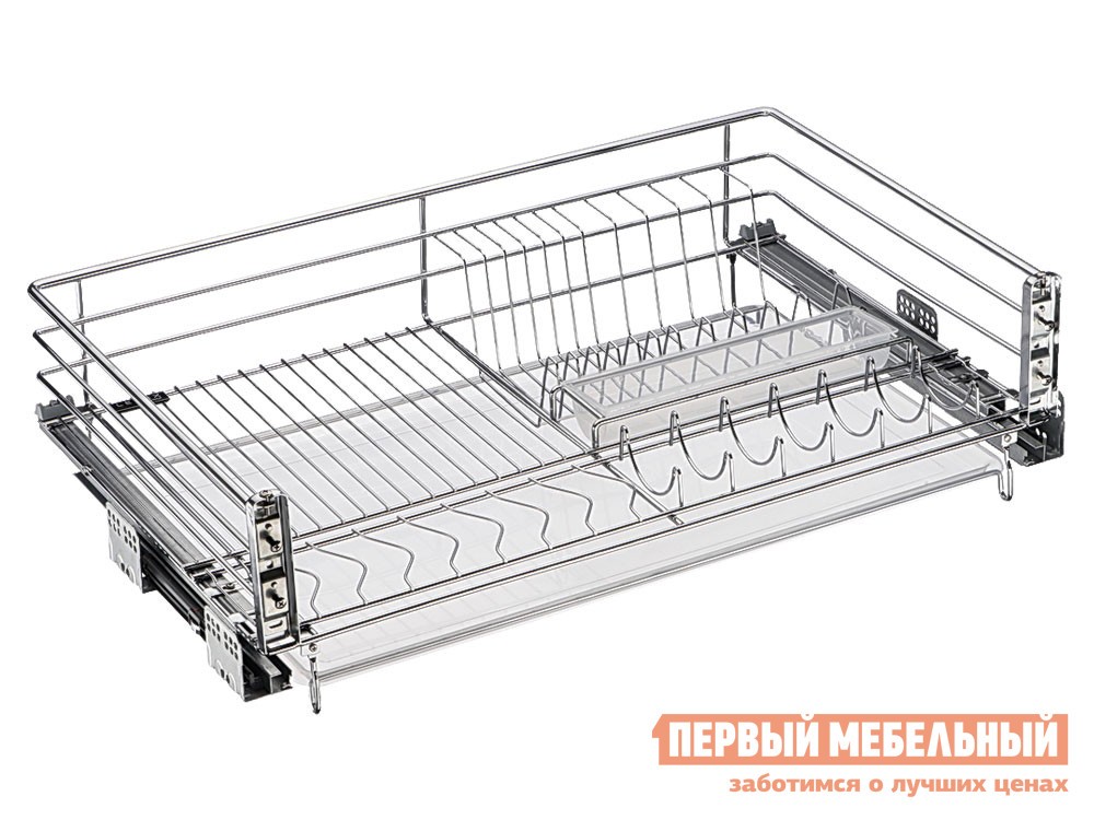 Выдвижная система  Карус Хром, металл / Белый, пластик