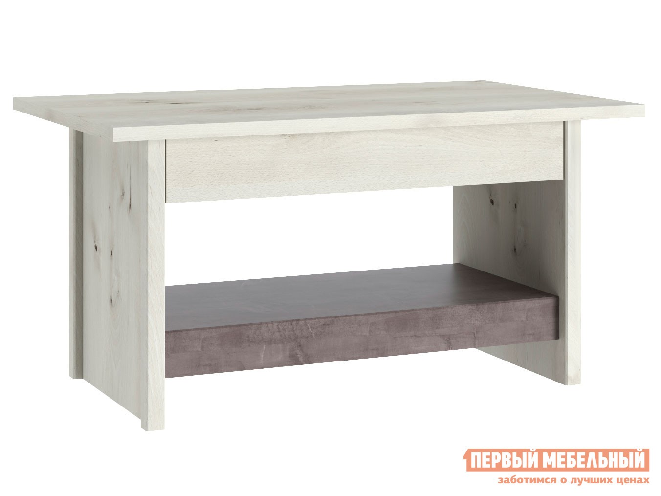 Журнальный столик  Бьерк Ольха полярная / Оникс