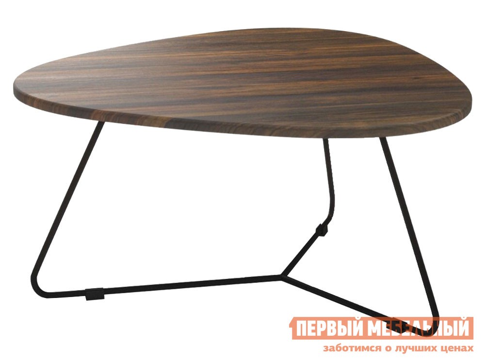 Журнальный столик  Фьорд Мускатный орех / Черный, металл