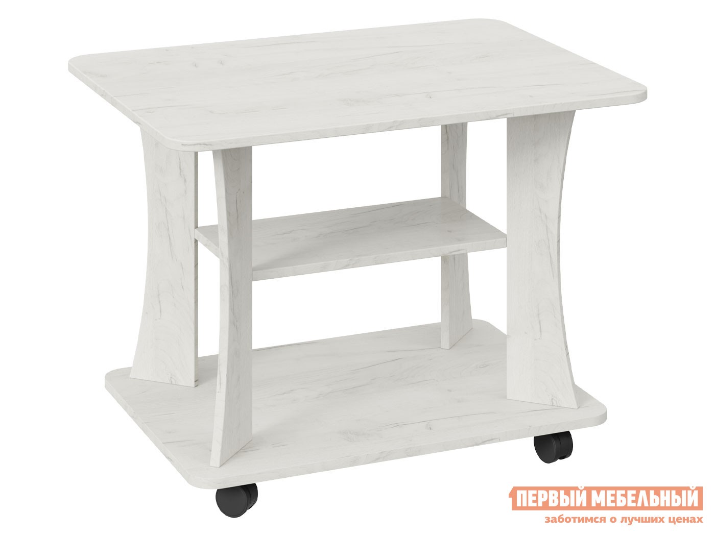 Журнальный столик  Пит 8 Дуб Крафт белый