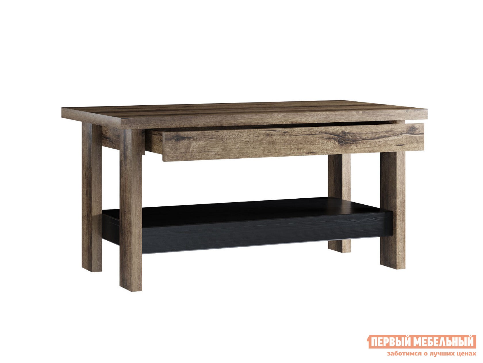 Журнальный столик  Джагер Дуб монастырский / Черный