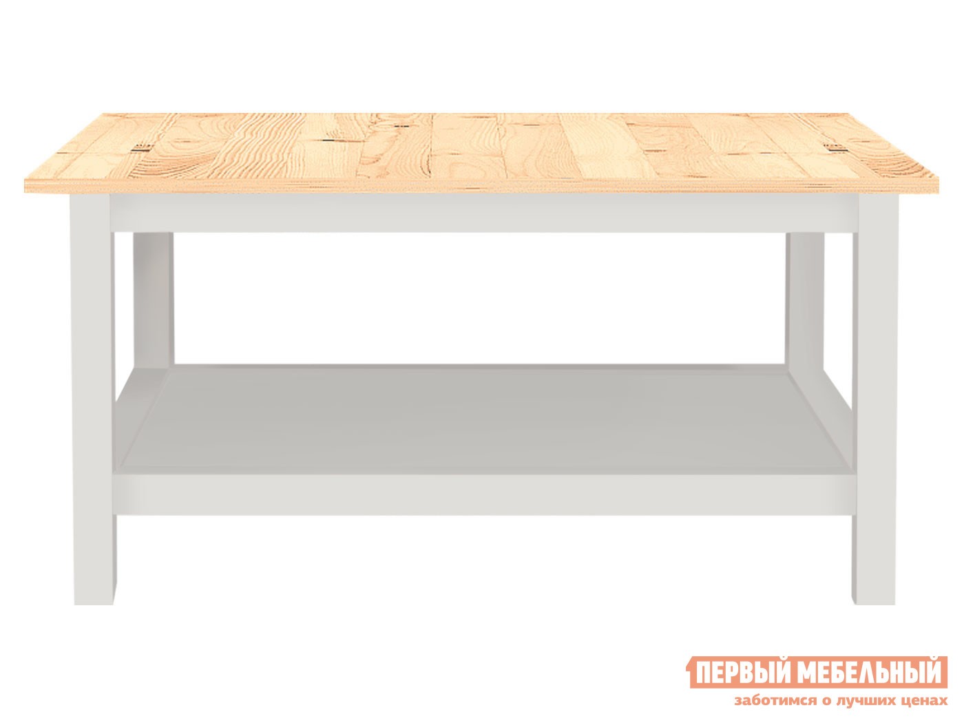 Журнальный столик  Хемнэс Белый / Натуральный, сосна