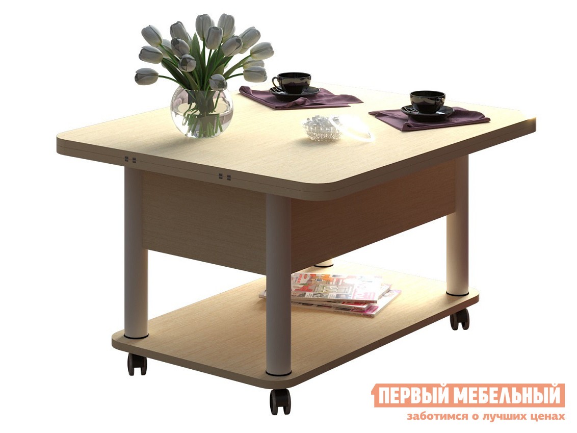 Кухонный стол  Гросс Белый / Венге светлый, По умолчанию