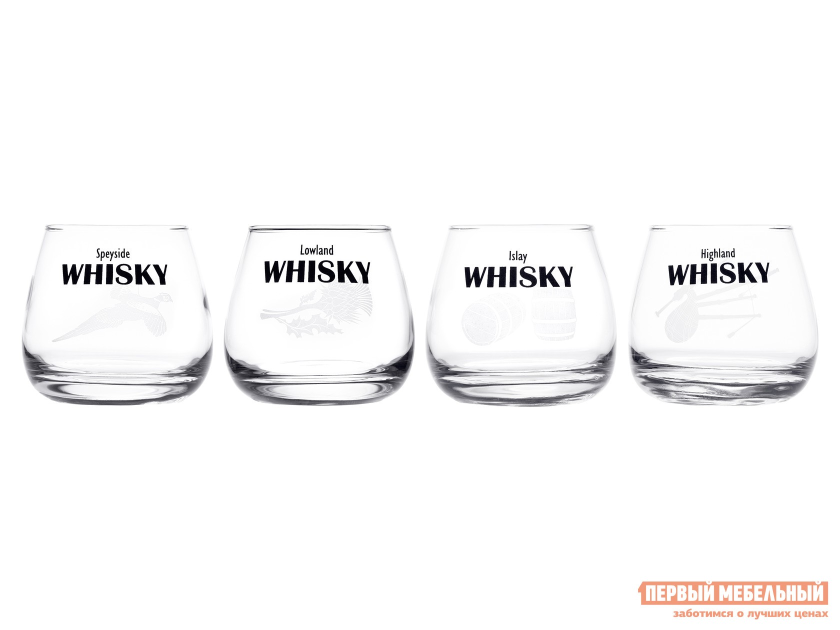 Стакан  Регионы Шотландии 4 шт. Стекло