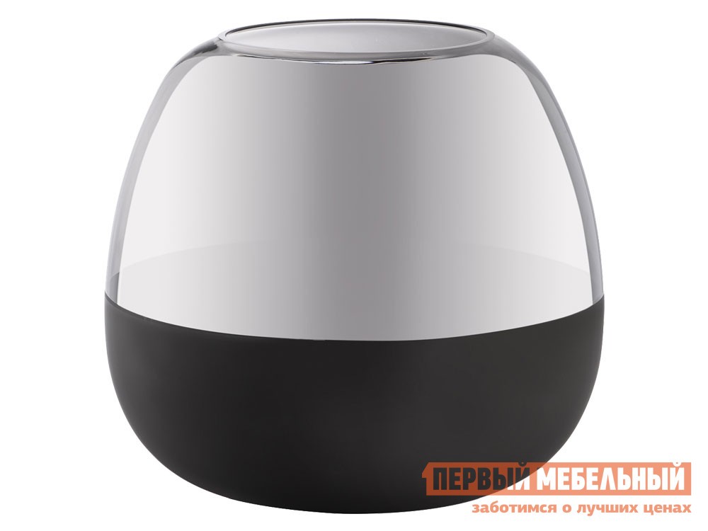 Ваза  Сафория Макси Серый / Черный, стекло