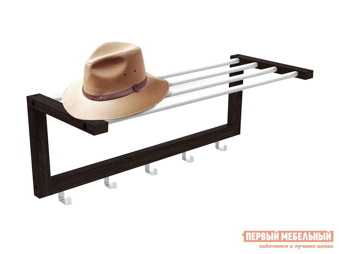 Настенная вешалка  Альберо SHT-WH4 Венге / Алюминий, металлик