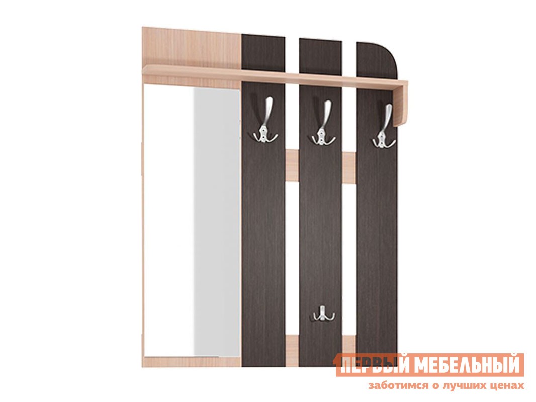 Настенная вешалка  Аврора Дуб млечный / Венге