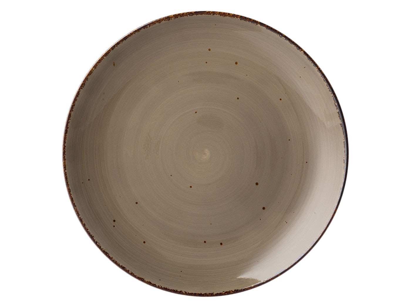 Тарелка  Nature Серый, фарфор