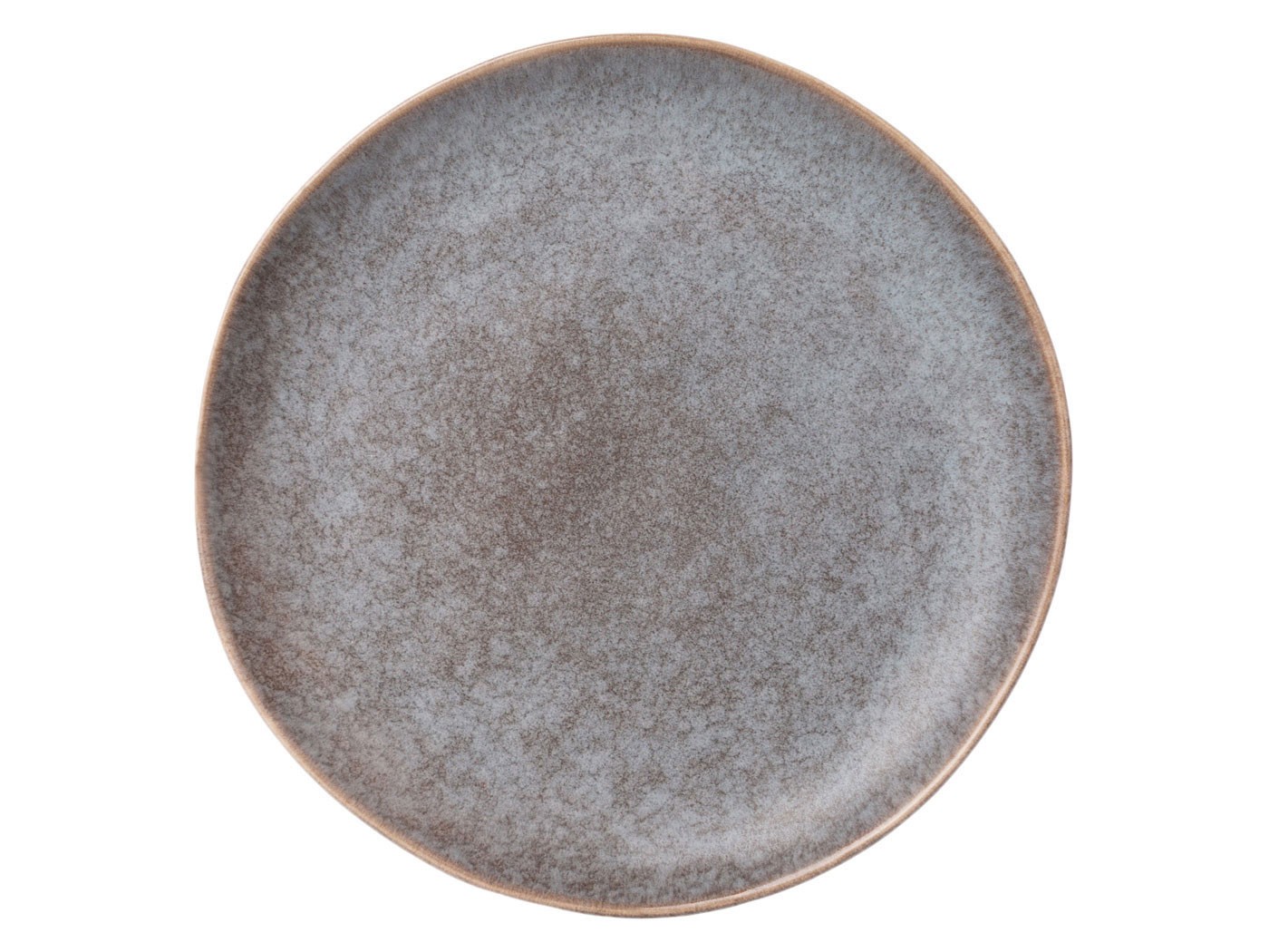 Тарелка  Glaze Серый меланж, керамика