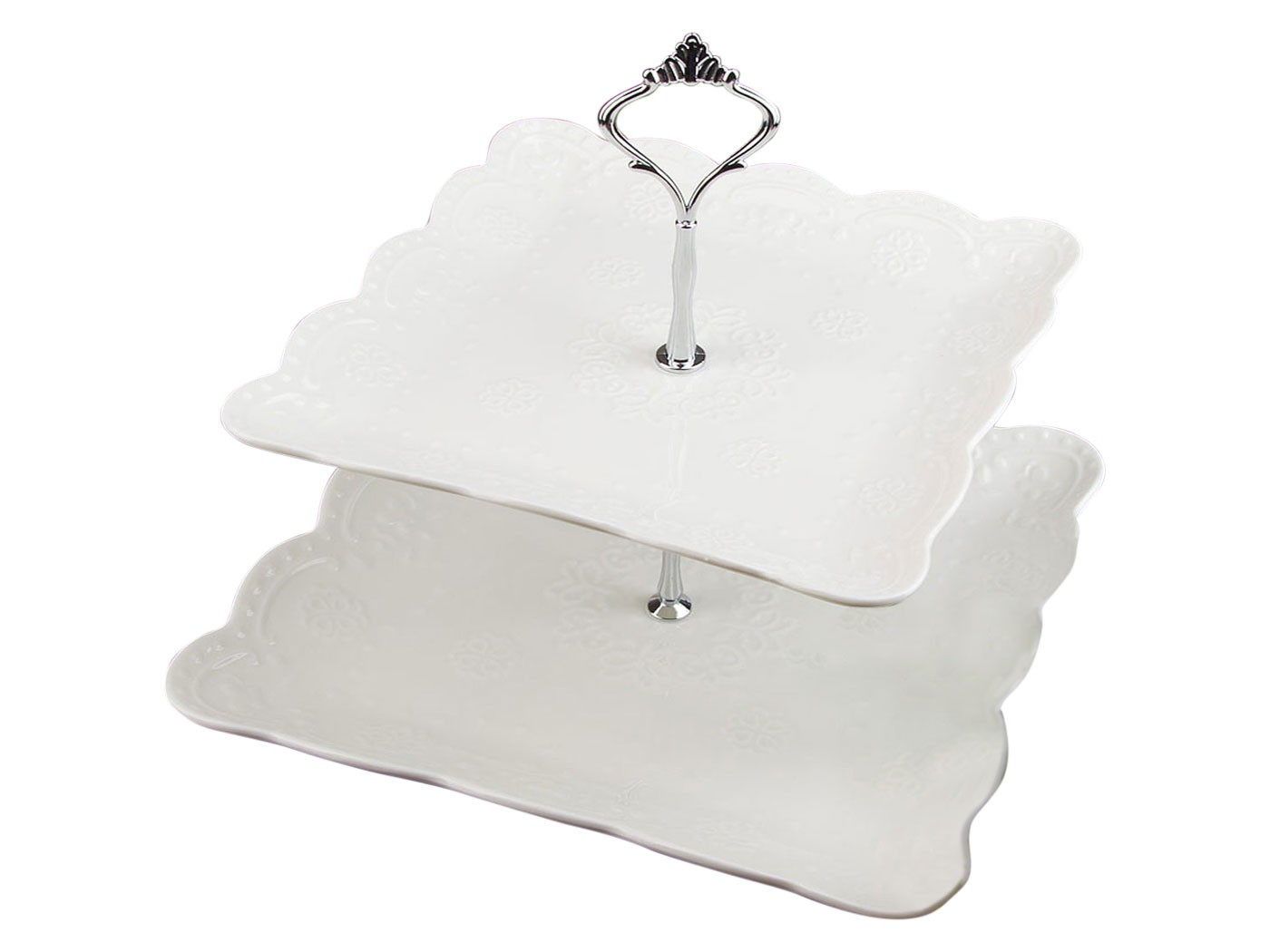 Блюдо  Маршмеллоу Белый, фарфор