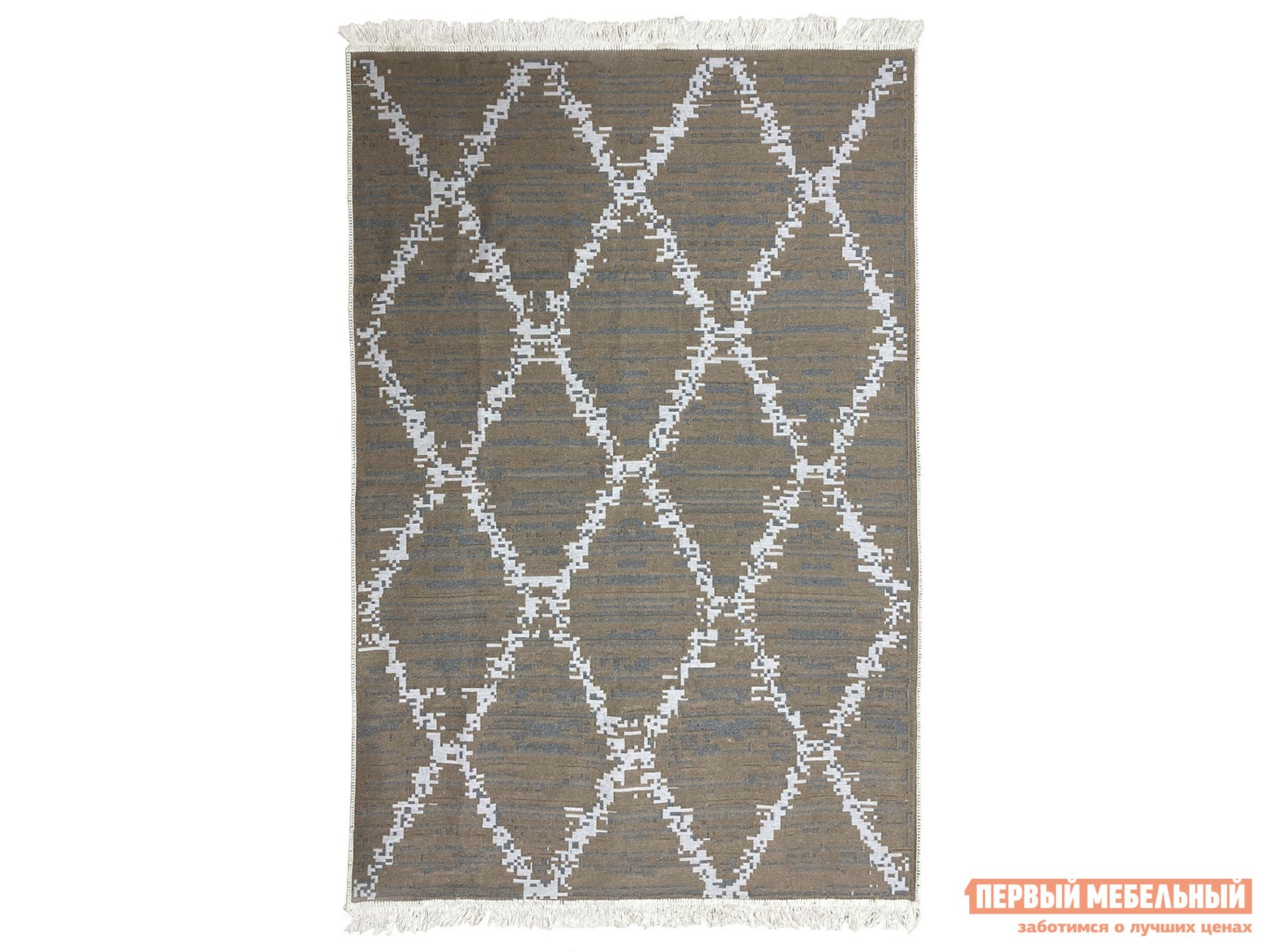 Ковер  Skandy Grid Серый / Бежевый, 1200 х 1800 мм