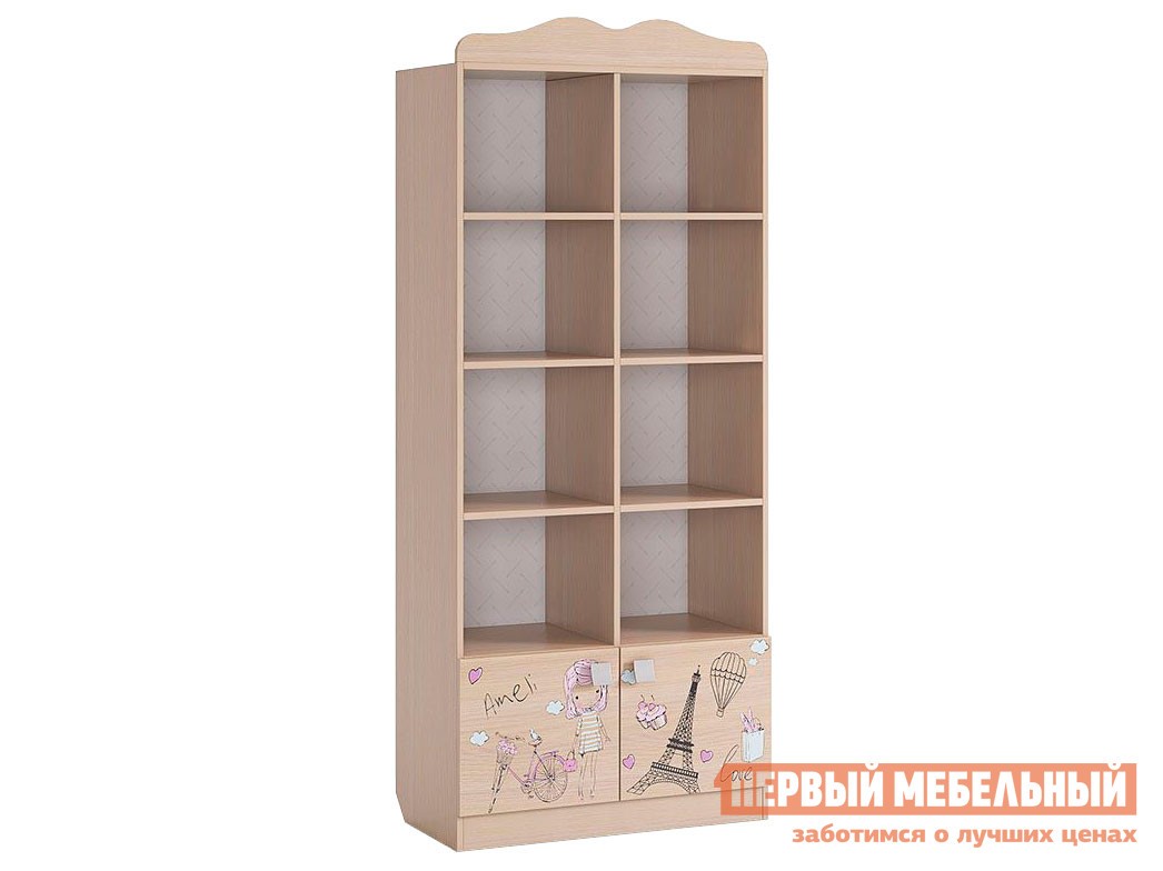 Стеллаж в детскую  Амели Дуб Млечный