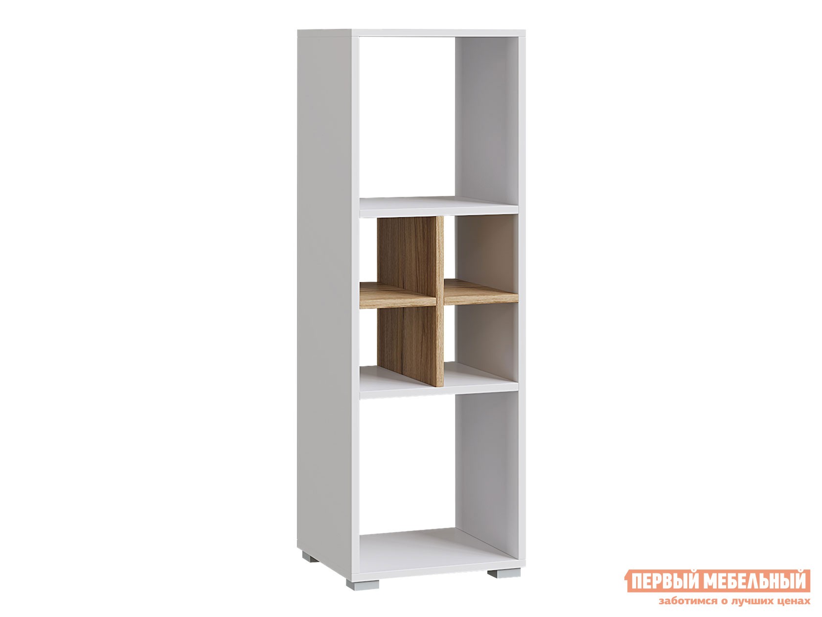 Стеллаж в детскую  Лайт Дуб Золотой / Белый