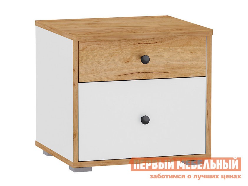 Детская тумба  Вуди Дуб золотой / Белый