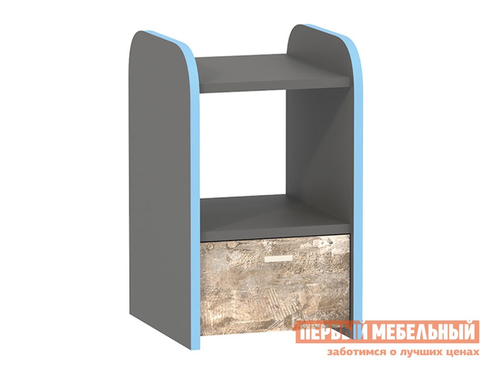 Детская тумба  Индиго Темно-серый / Граффити