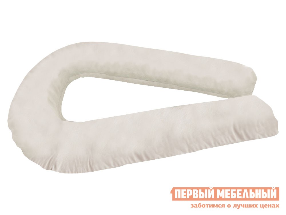 Подушка  U-образная Бежевый, микровельвет
