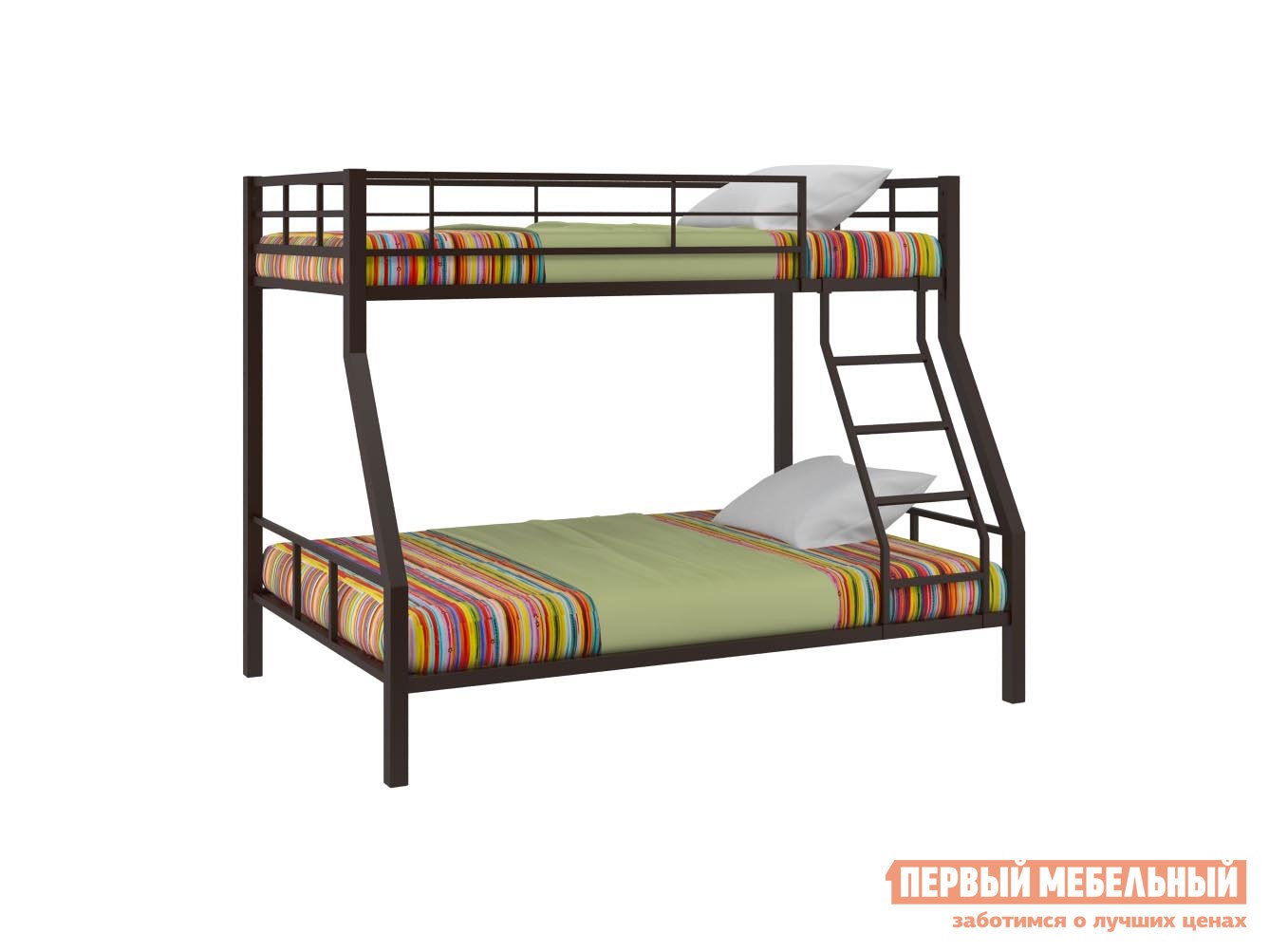 Двухъярусная кровать  Гранада 1 Коричневый, Без полки и ящика