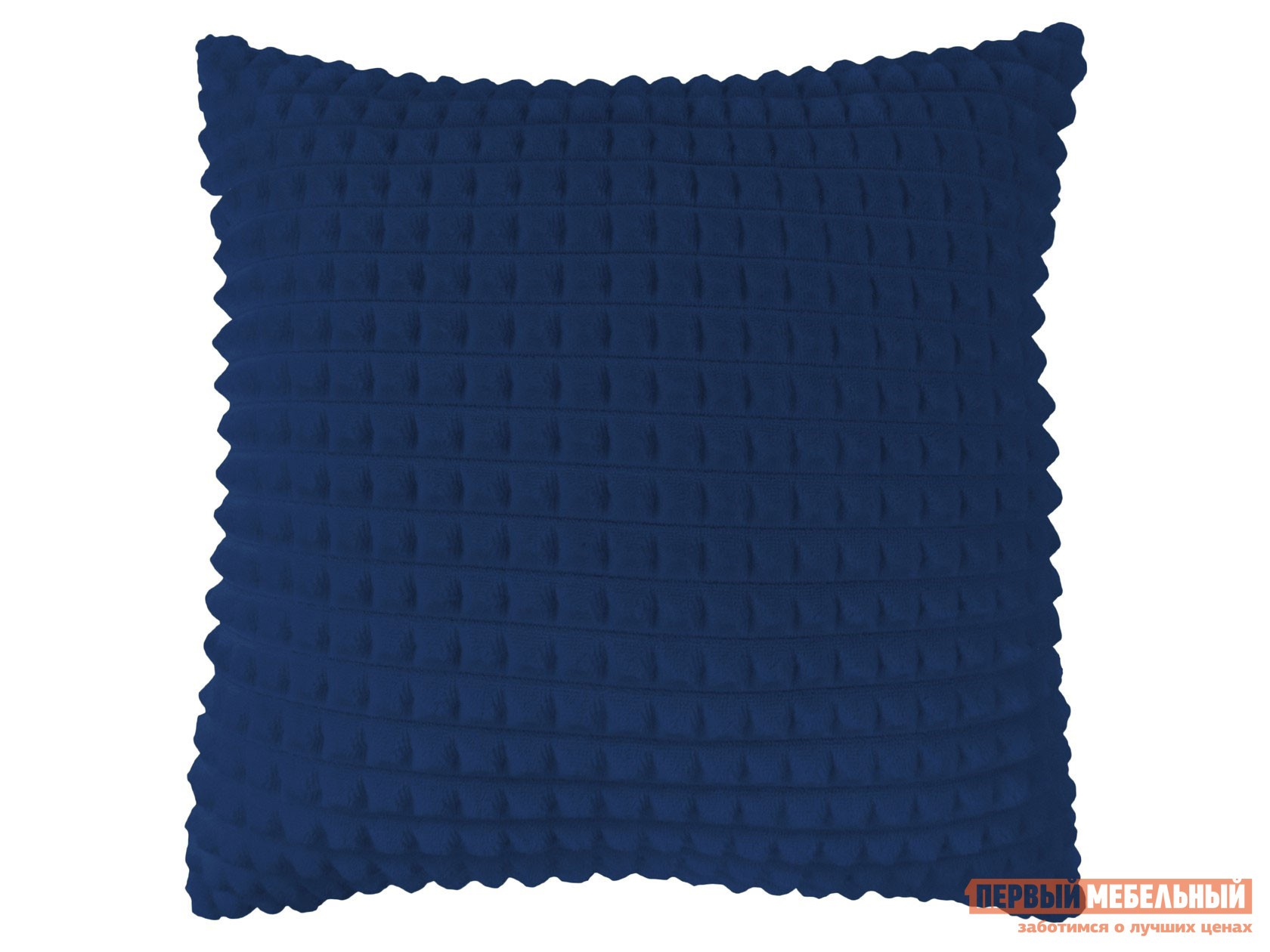 Декоративная подушка  Плюш Темно-синий, плюш