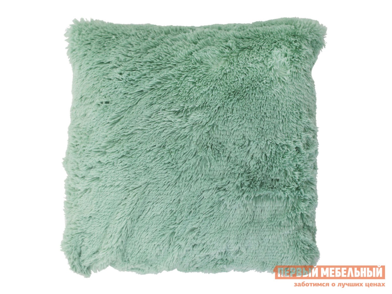 Декоративная подушка  Флоки Мятный, искусственный мех