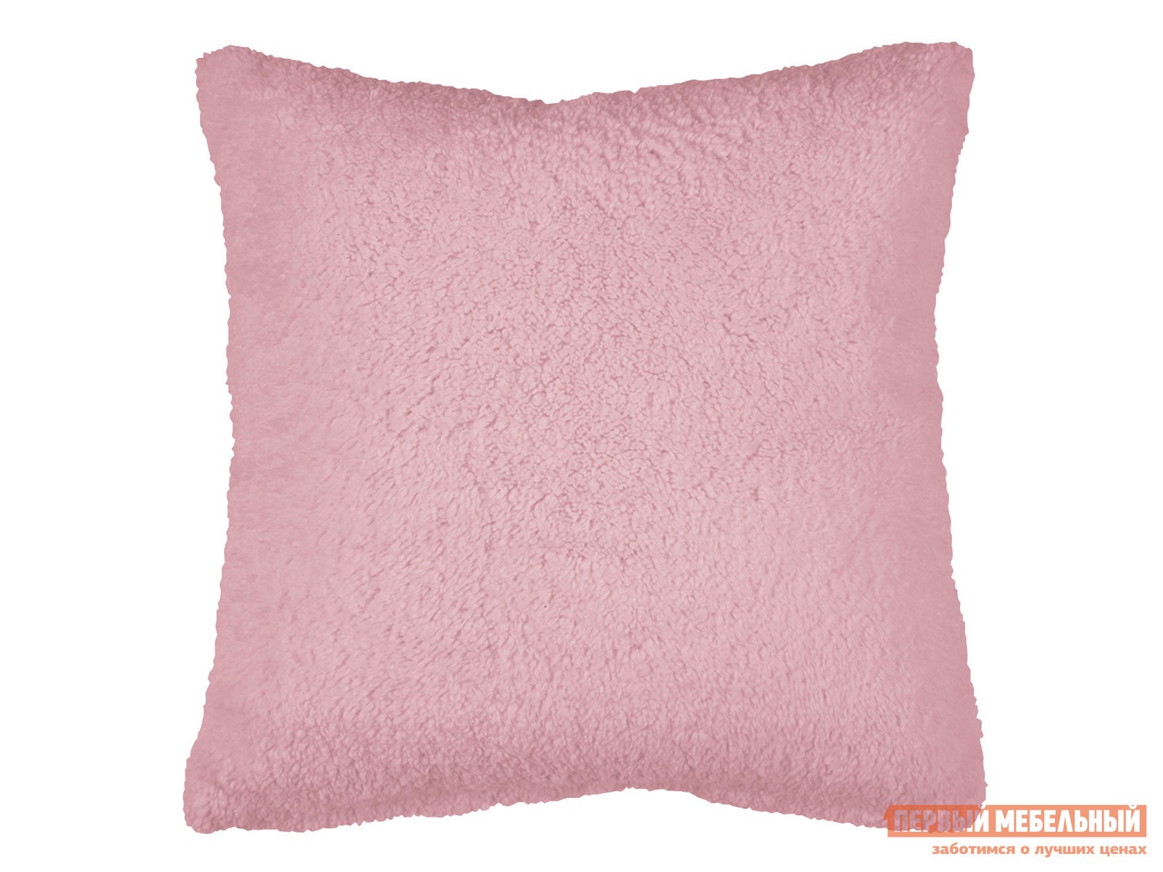Декоративная подушка  Шерпа Розовый