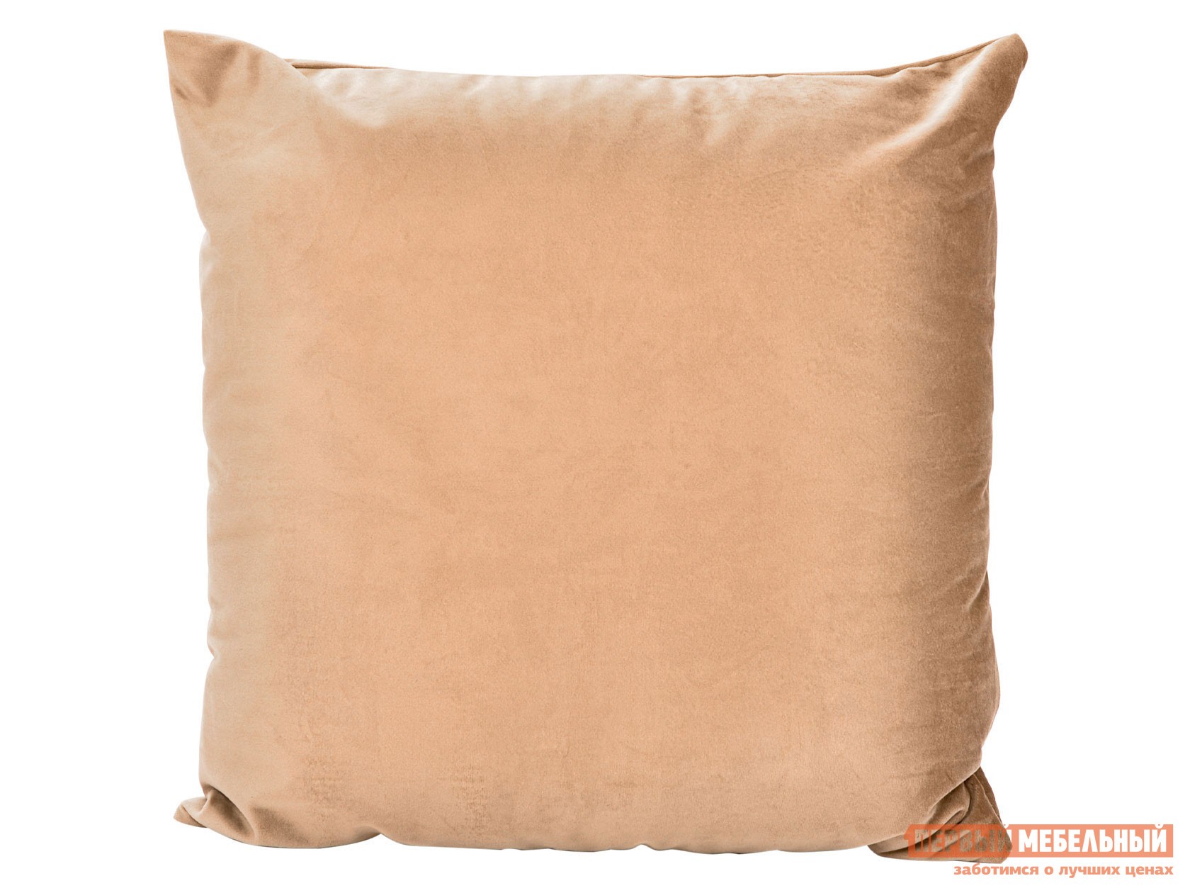 Декоративная подушка  Флавия Бежевый, велюр