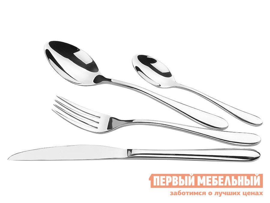 Набор столовых приборов  Классик 24 предмета Серебристый