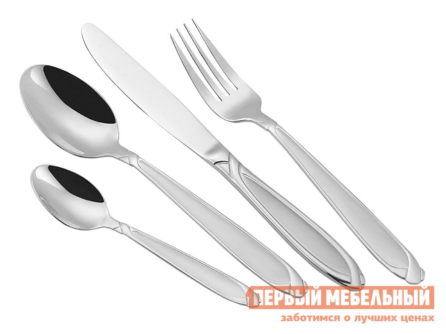 Набор столовых приборов  Эксперия 24 предмета Серебристый
