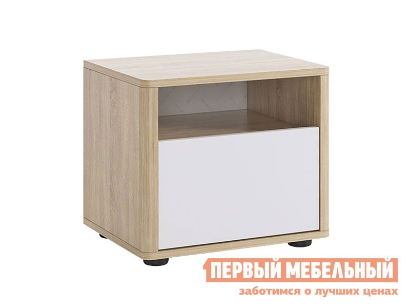 Прикроватная тумбочка  Зара SMZ-04.1623 Дуб Сонома / Белый