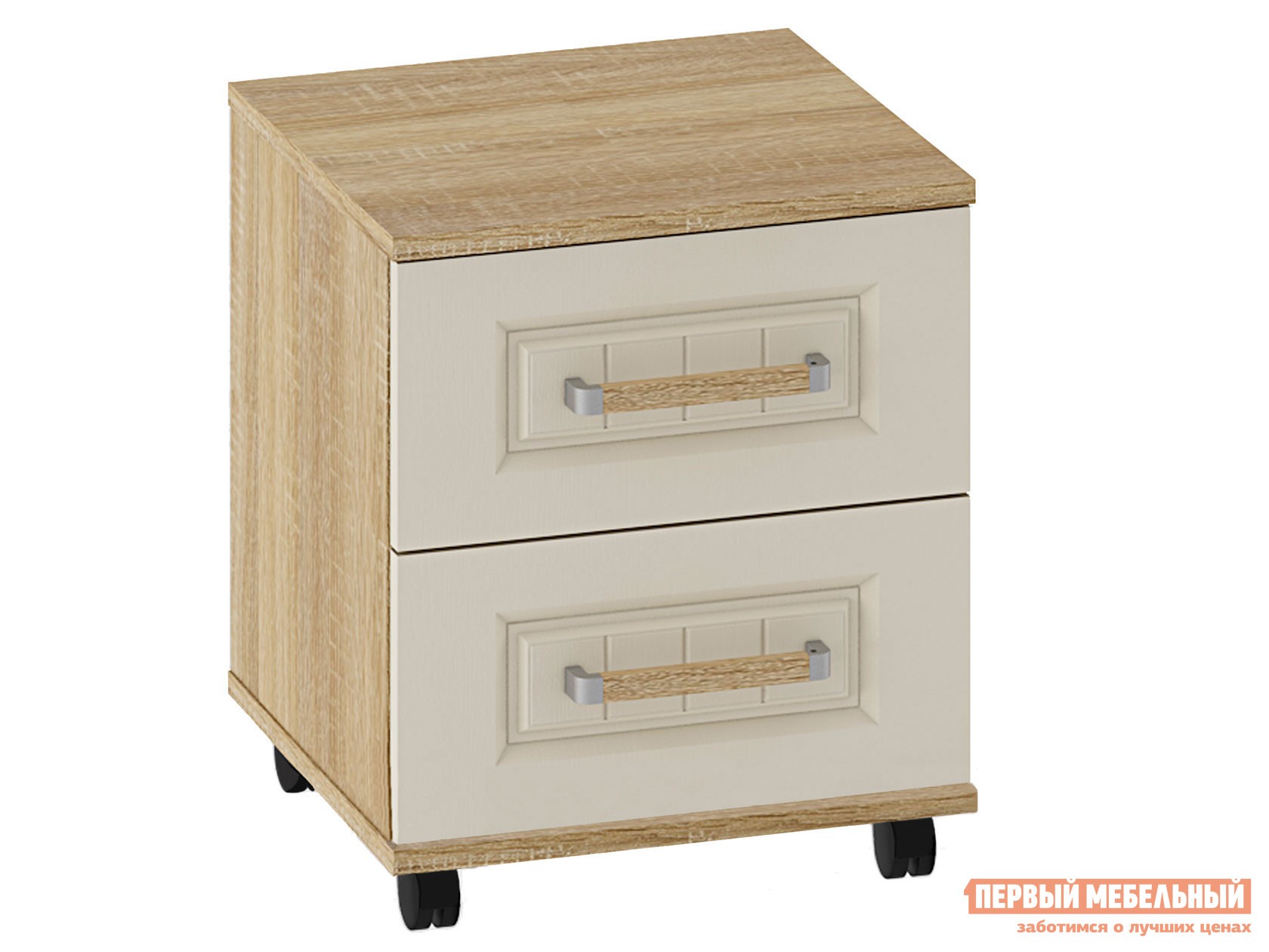 Прикроватная тумбочка  Маркиза ТБ-01 Дуб Сонома / Крем Сатин