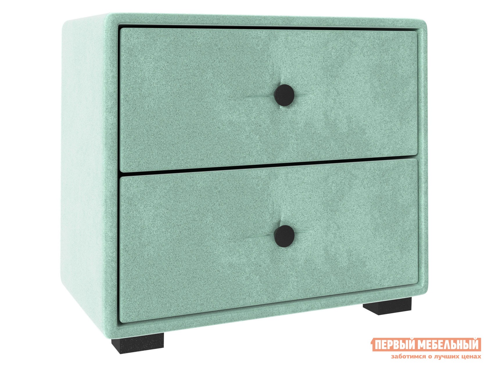Прикроватная тумбочка  Танго Мятный, велюр