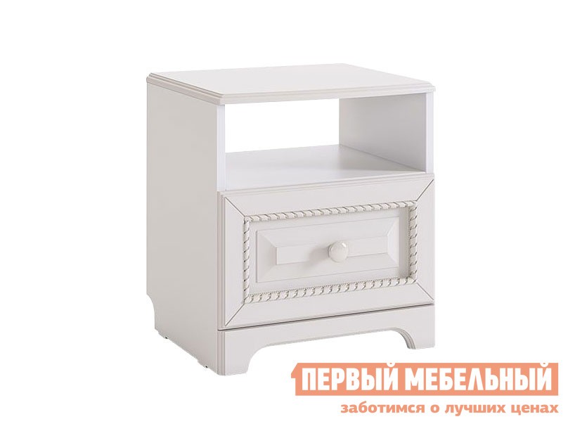 Прикроватная тумбочка  Белла Белый / Джелато софт