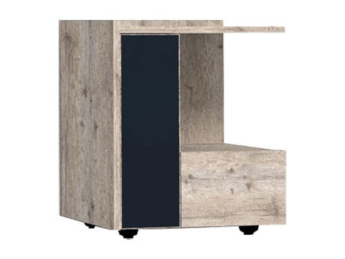 Прикроватная тумбочка  Nature 42 Гаскон Пайн / Черный